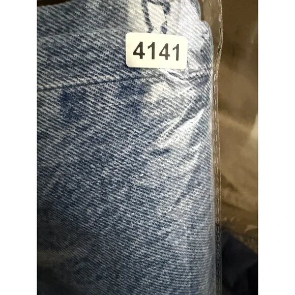 Algode Low Slung Baggy Jeans Womens 27 Blue Light Wash Libertine Relaxed Denim - Picture 15 of 15